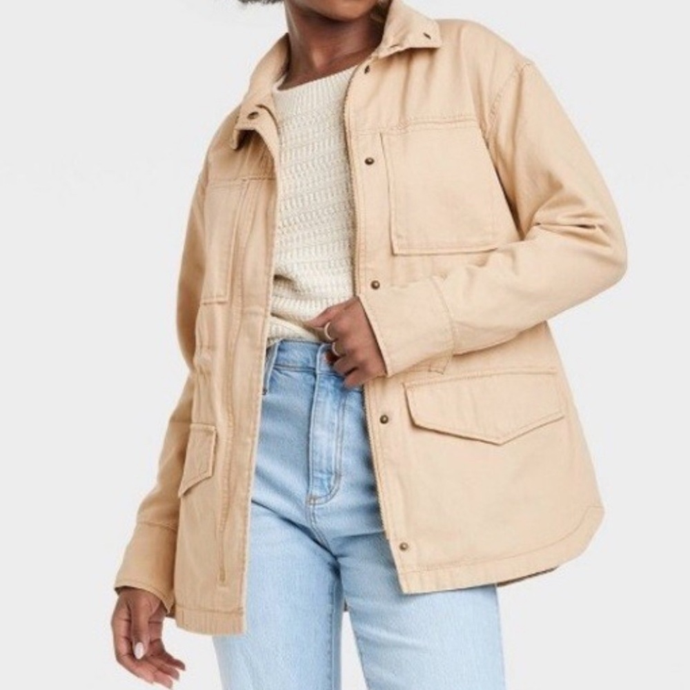 Universal Thread Beige Utility Jacket - image 1